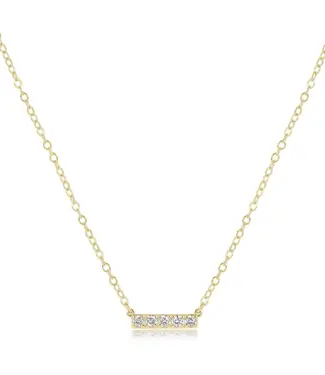 enewton design Enewton 14kt Gold & 5-Diamond Significance Bar Necklace