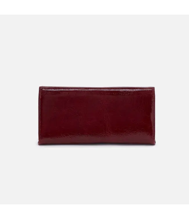 Hobo Rachel Continental Wallet Garnet Gloss