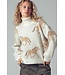 Cash Ivory Galloping Horse Turtleneck Sweater