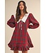 Annie Red Tartan Check Dress