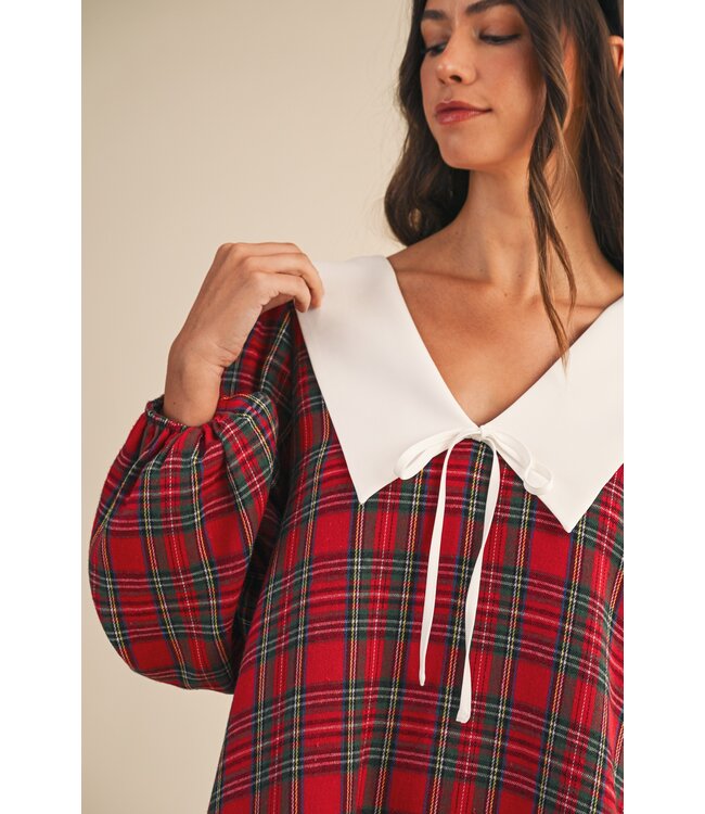 Annie Red Tartan Check Dress