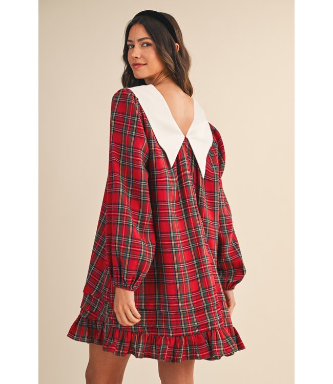 Annie Red Tartan Check Dress