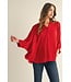 Hope Red Peasant Blouse