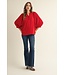 Hope Red Peasant Blouse