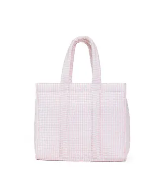 TRVL DESIGN Pimlico Stripe Pink Quilted Go Go Tote