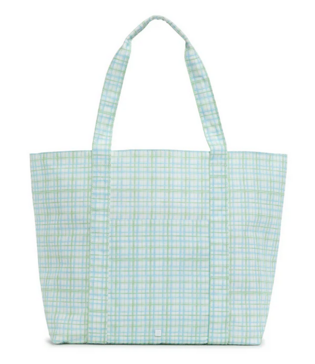 Classic Plaid Green Jumbo Tote Bag