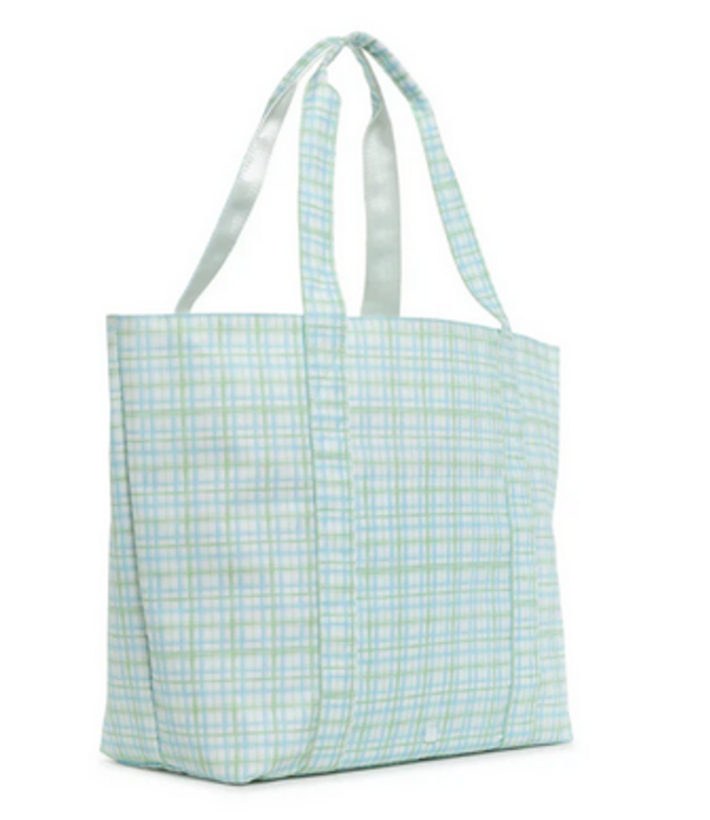 Classic Plaid Green Jumbo Tote Bag