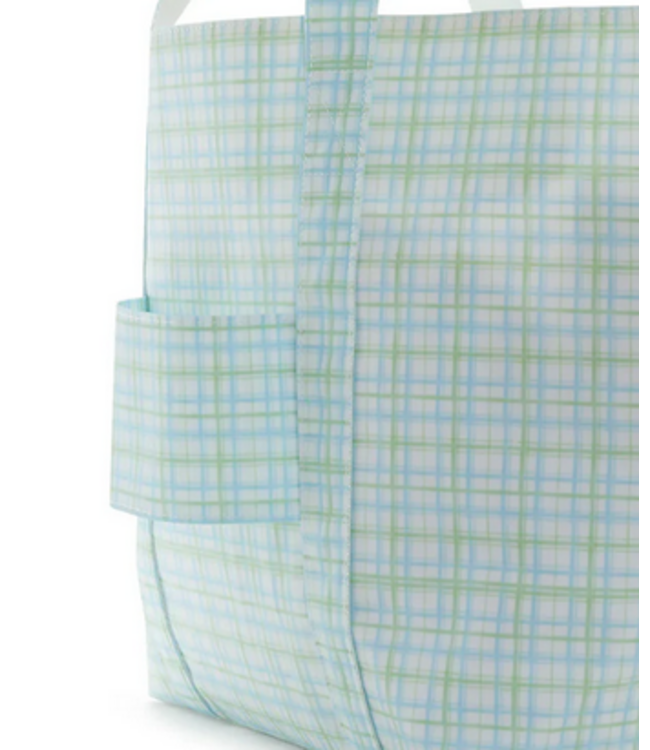 Classic Plaid Green Jumbo Tote Bag