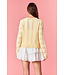 Julie Light Yellow Cardigan Sweater
