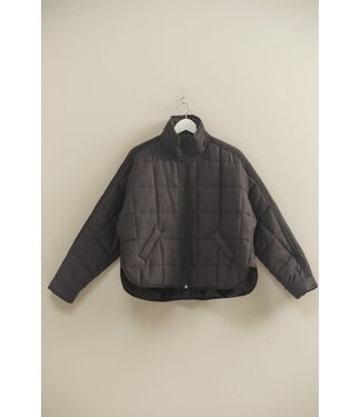 HYFVE Inc Donna Black Quilted Puffer Jacket