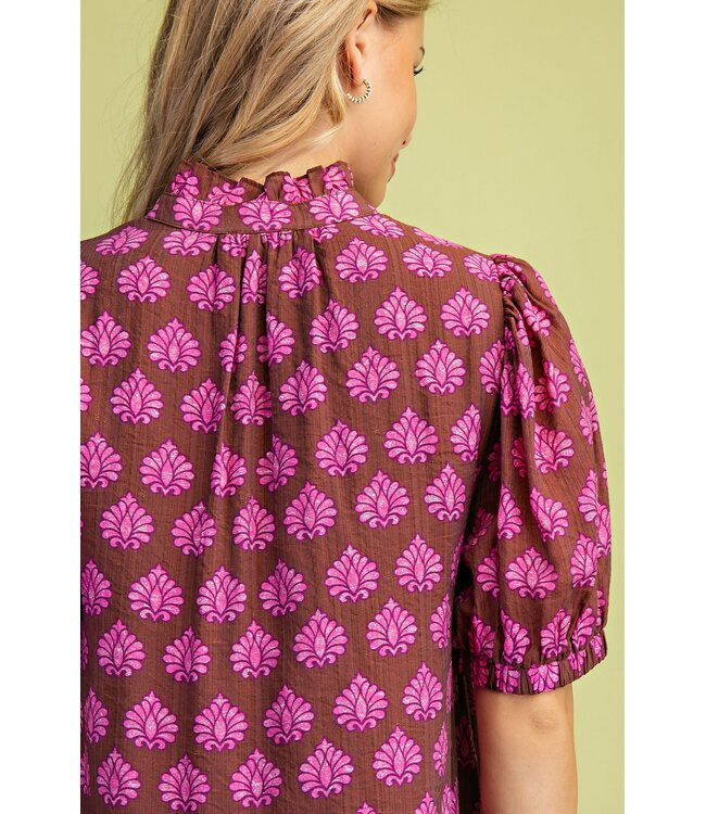 Alex Brown Mix Midi Dress