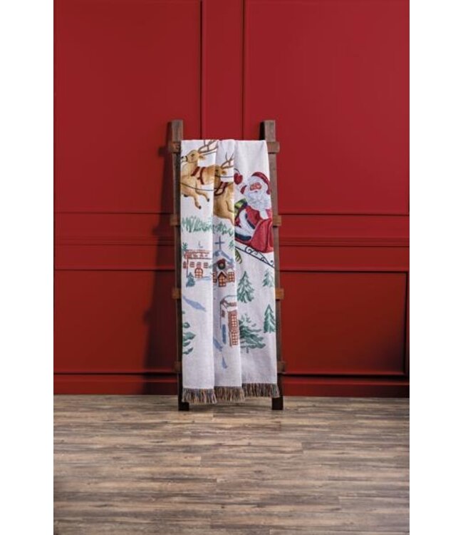 Classic Christmas Jacquard Blanket