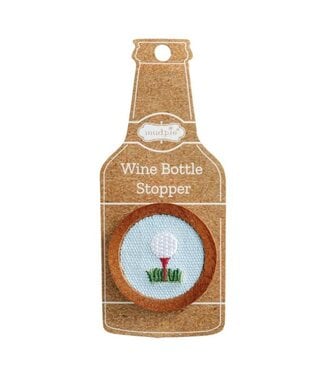 Golf Embroidered Bottle Stopper