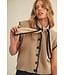 Megan Taupe Sweater Vest