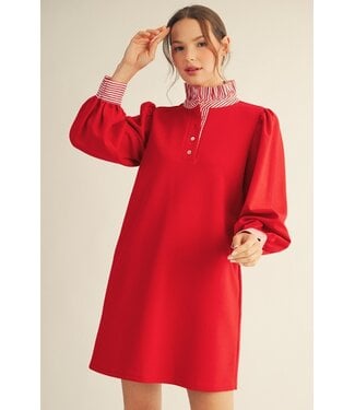 Jodifl Holly Red Shift Dress