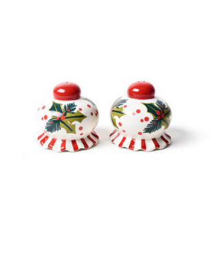 Holly Ruffle Salt & Pepper Shaker Set