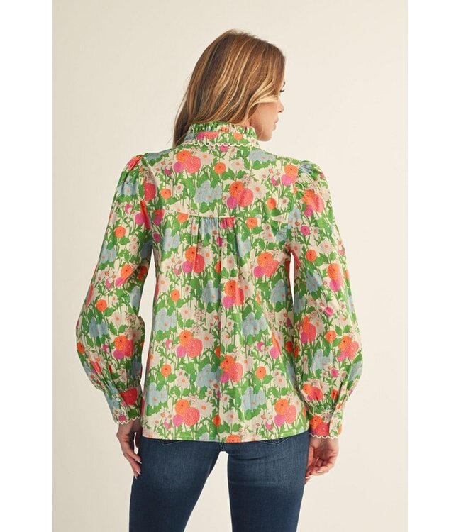 Charlotte Cream Floral Top