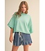 Tiffany Mint Green Short Sleeve Sweater