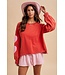 Cammy Red Heart Patch French Terry Sweatshirt