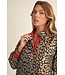 Sammie Red Metallic Leopard Dress