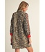 Sammie Red Metallic Leopard Dress