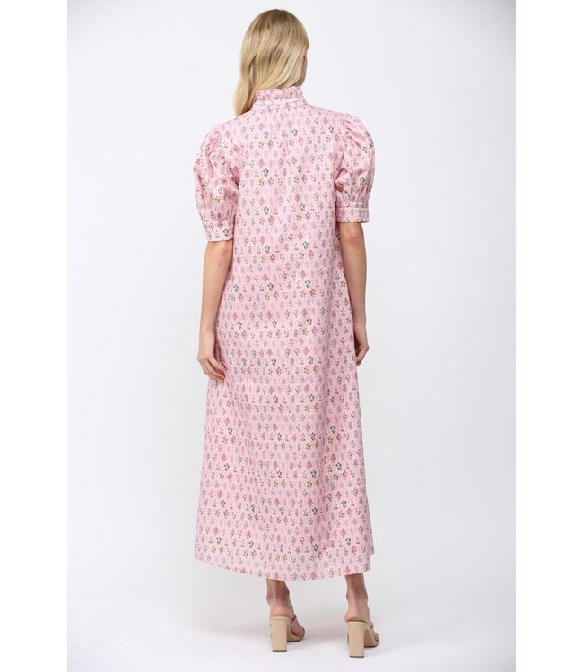 Charrise Pink Floral Maxi Dress