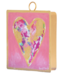 Round Top Mini Pink & Gold Messy Heart Print