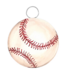 Round Top Mini Baseball Charm