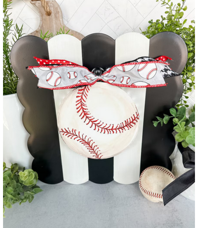 Round Top Mini Baseball Charm