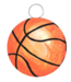 Round Top Mini Basketball Charm