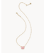 Kendra Scott Haley Bow Blush Mother-of-Pearl Gold Necklace
