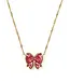 Kendra Scott Haley Bow Scarlet Mother-of-Pearl Gold Necklace