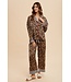 Leopard Satin Pajama Shirt