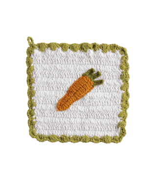 Carrot Crochet Pot Holder