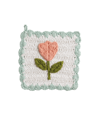 Tulip Crochet Pot Holder