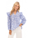 Beaufort Blue Floral Top