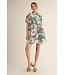 Kylin Jade Tropical Floral Shirt Dress