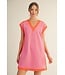 Lainey Pink Contrast Dress