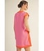 Lainey Pink Contrast Dress