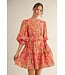 Erin Geo Floral Belted Dress