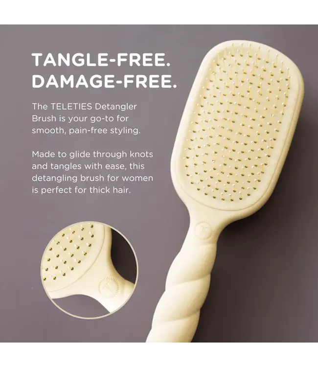 Tan Detangler Hair Brush for Thick Hair