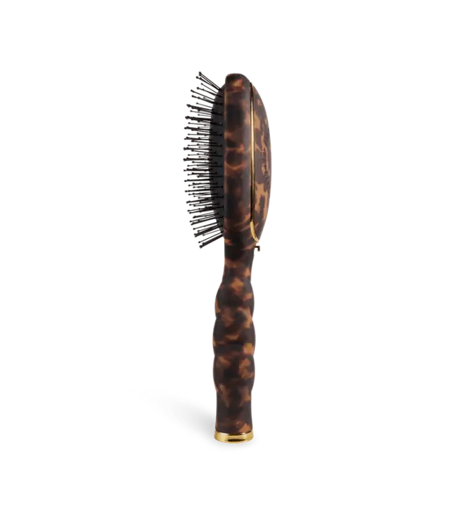 Teleties Tortoise Detangler Hair Brush for Medium Hair