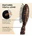 Teleties Tortoise Detangler Hair Brush for Medium Hair