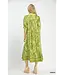 Lola Green Leafy Midi Dress