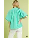 Carol Mint Seersucker Top