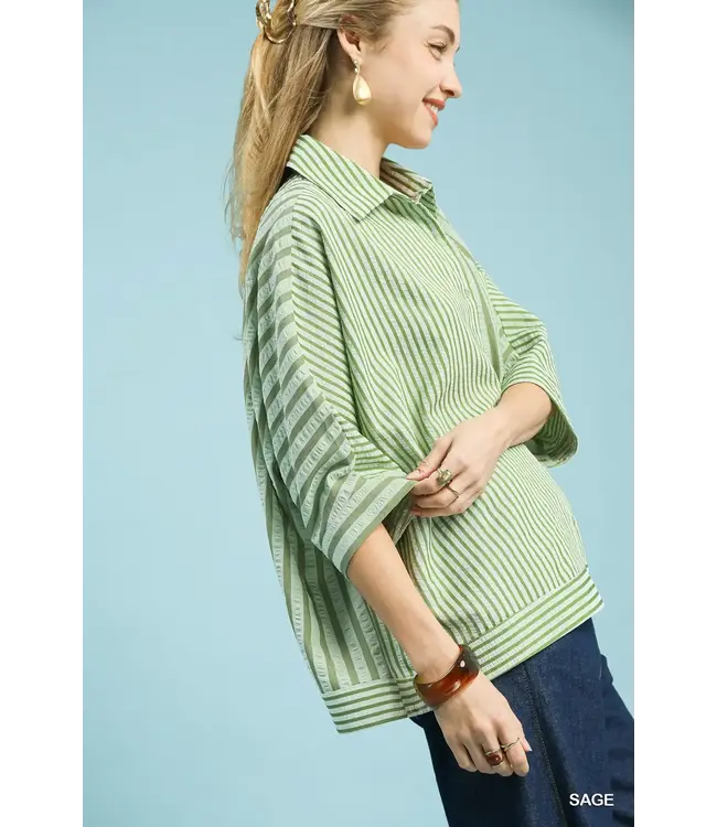 Sadie Sage Mixed Stripe Top