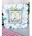 Round Top Mini Blue Gingham Rabbit Print