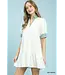 Paige Off White French Terry Baby Doll Dress