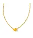 Kendra Scott Cailin Gold Pendant Necklace in Golden Yellow Crystal
