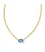 Kendra Scott Cailin Gold Pendant Necklace in Blue Violet Crystal